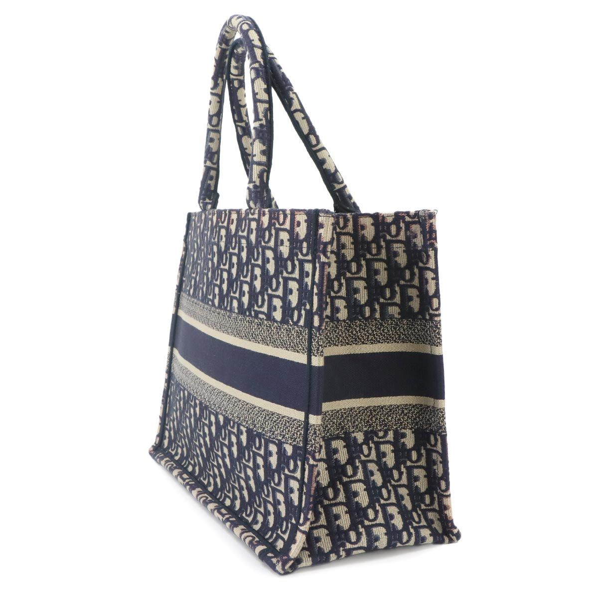 Dior Oblique Book Tote Canvas Navy — view 3