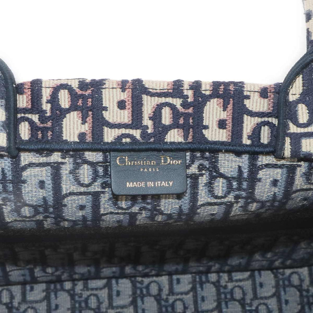 Dior Oblique Book Tote Canvas Navy — view 7
