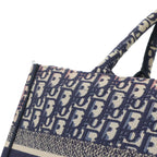 Dior Oblique Book Tote Canvas Navy — view 8
