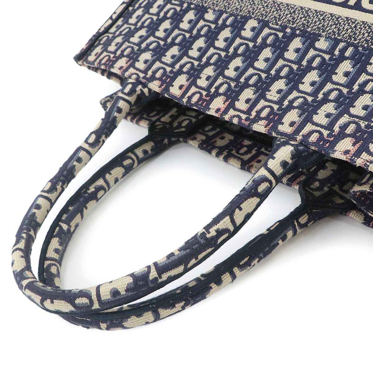 Dior Oblique Book Tote Canvas Navy — view 5