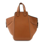 Loewe Hammock 2-Way Bag Leather Brown Silver Medium — view 2