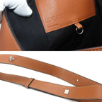 Loewe Hammock 2-Way Bag Leather Brown Silver Medium — view 7
