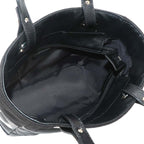 Chanel Paris Biarritz PM Tote Nylon Leather Black Silver — view 7