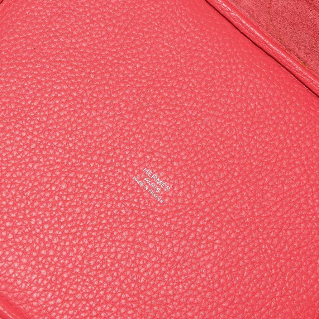 Hermes Picotin Lock 22 Hand Bag Taurillon Clemence Silver — view 7