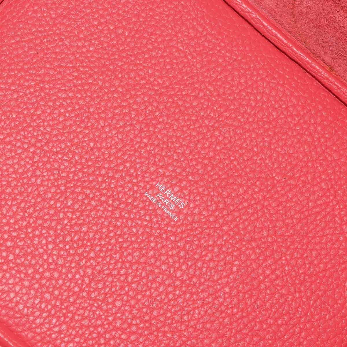 Hermes Picotin Lock 22 Hand Bag Taurillon Clemence Silver — view 7
