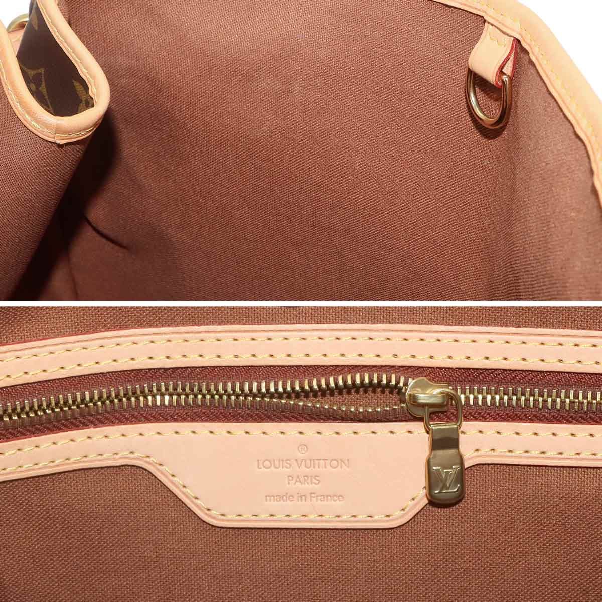 Louis Vuitton Monogram Batignolles Tote Brown Gold — view 8