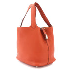 Hermes Picotin Lock 22 Hand Bag Taurillon Clemence Silver — view 3