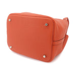 Hermes Picotin Lock 22 Hand Bag Taurillon Clemence Silver — view 4