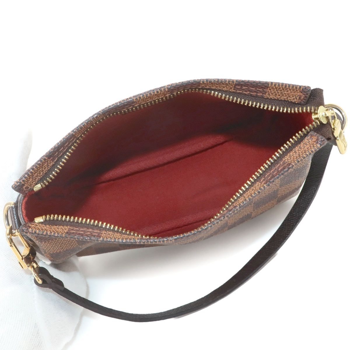 Louis Vuitton Damier Trousse Pouch Hand Ebene — view 6