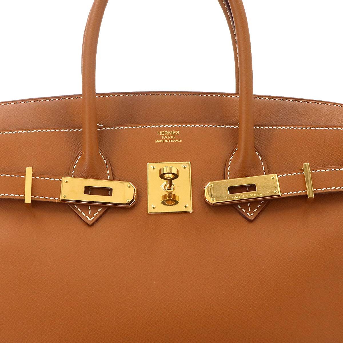 Hermes Birkin 30 Hand Bag Epsom Gold — view 8