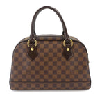 Louis Vuitton Damier Hand Bag Ebene Gold Duomo — view 2
