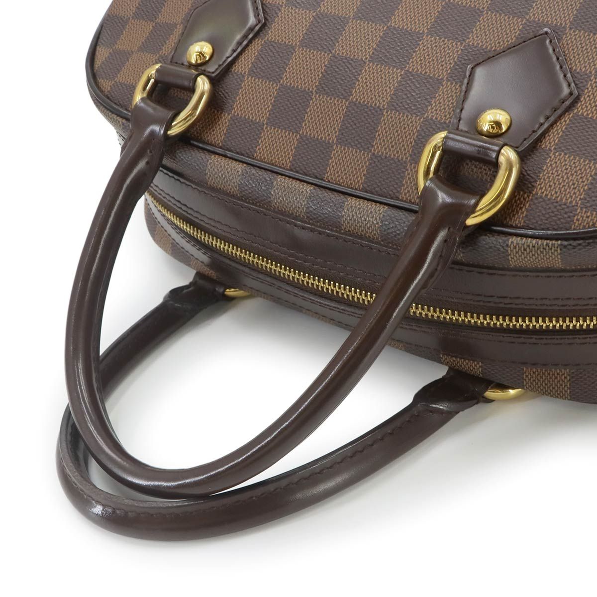 Louis Vuitton Damier Hand Bag Ebene Gold Duomo — view 5
