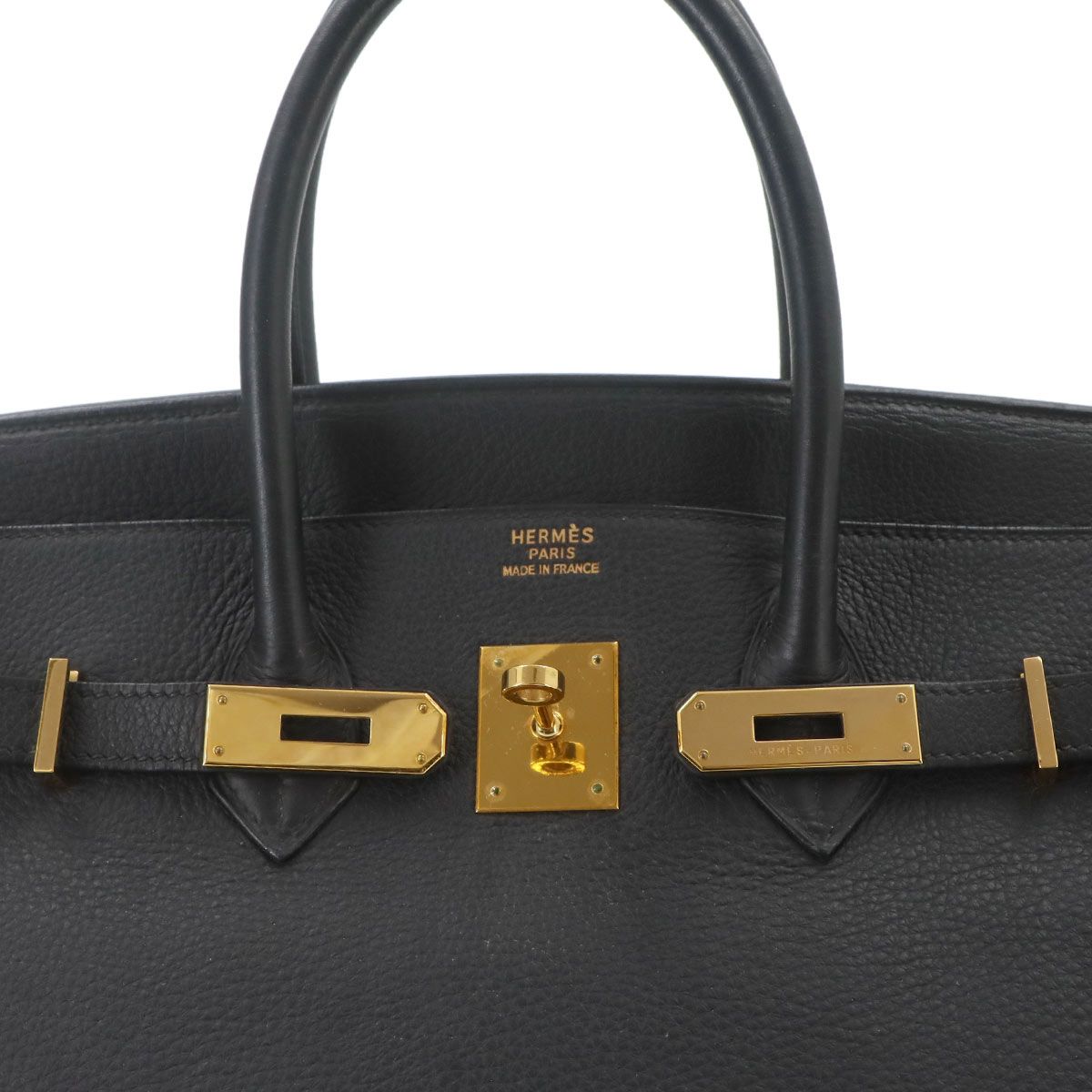 Hermes Birkin 35 Togo Black Hand Bag Gold — view 6
