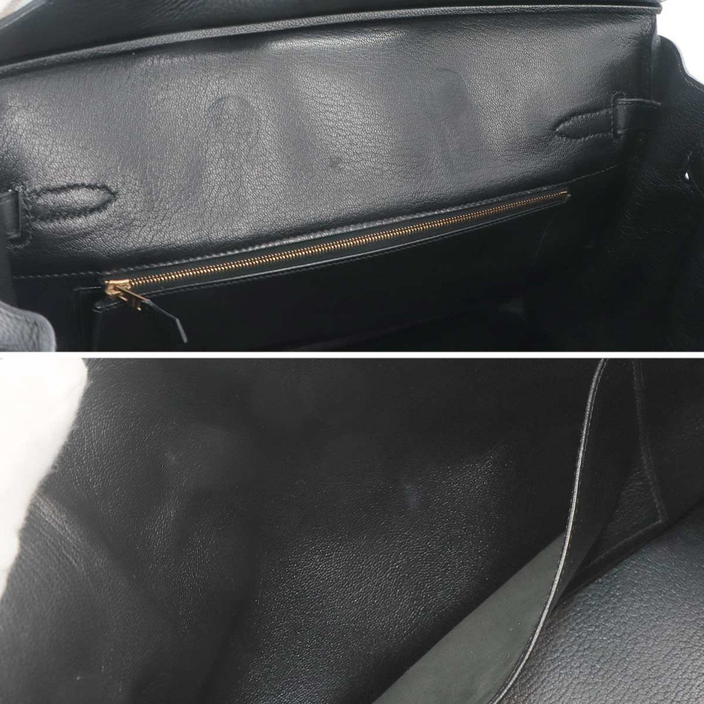 Hermes Birkin 35 Togo Black Hand Bag Gold — view 8