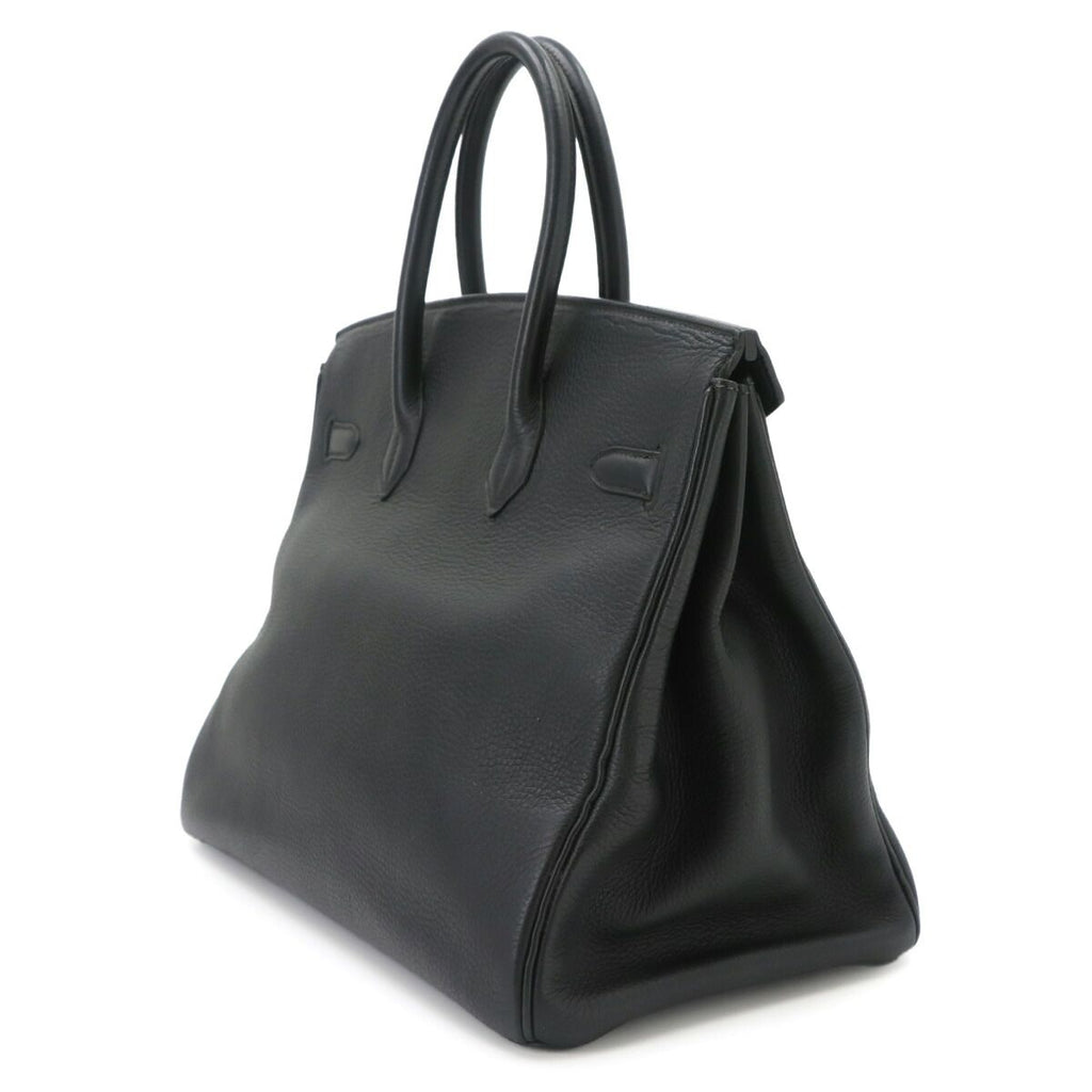 Hermes Birkin 35 Togo Black Hand Bag Gold — view 3