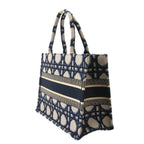 Dior Cannage Book Tote Canvas Navy — view 4