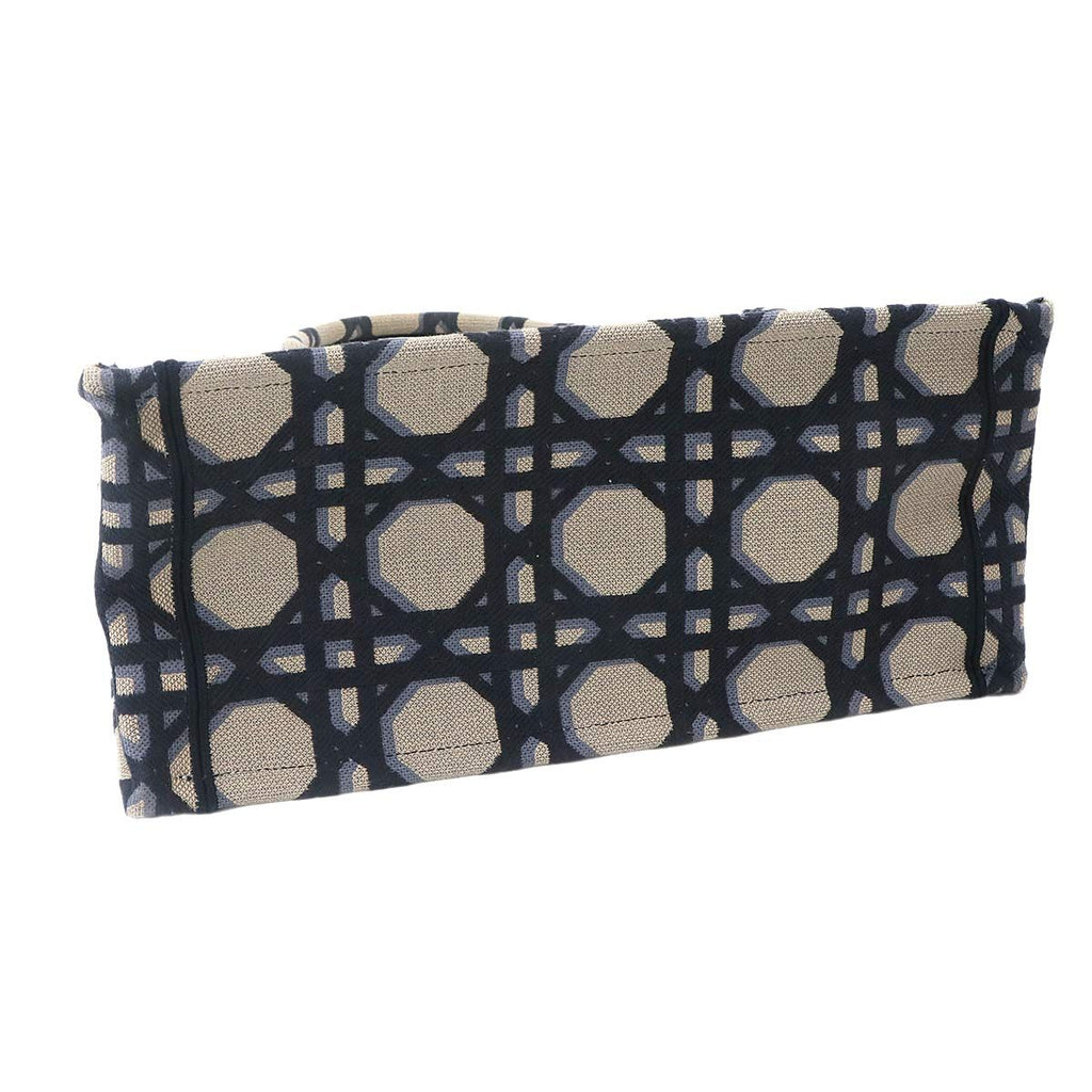 Dior Cannage Book Tote Canvas Navy — view 5