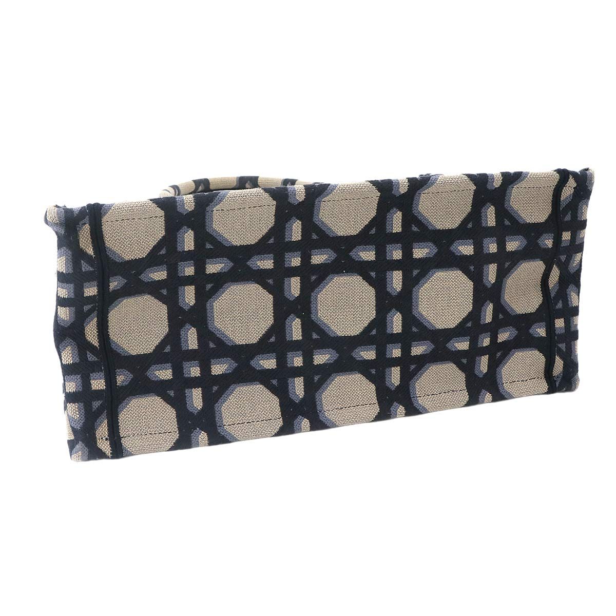 Dior Cannage Book Tote Canvas Navy — view 5