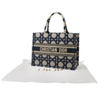 Dior Cannage Book Tote Canvas Navy — view 2