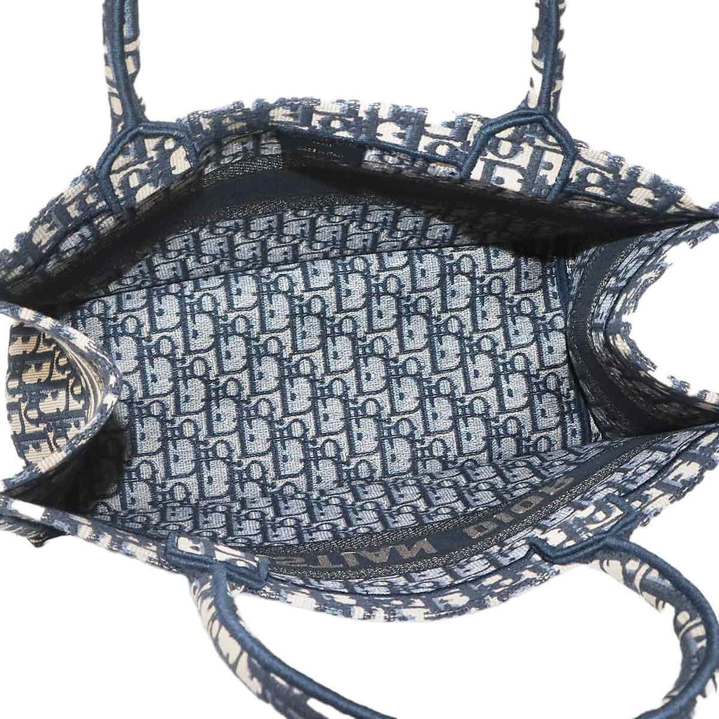 Dior Oblique Book Tote Canvas Navy — view 7