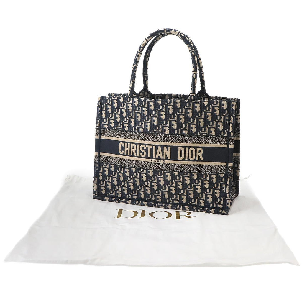 Dior Oblique Book Tote Canvas Navy — view 2