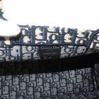 Dior Oblique Book Tote Canvas Navy — view 8