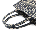 Dior Oblique Book Tote Canvas Navy — view 6