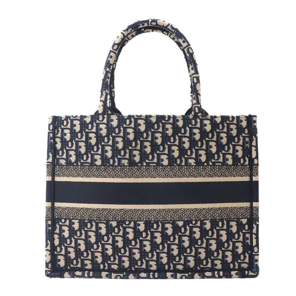 Dior Oblique Book Tote Canvas Navy — view 3