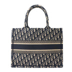Dior Oblique Book Tote Canvas Navy — view 3