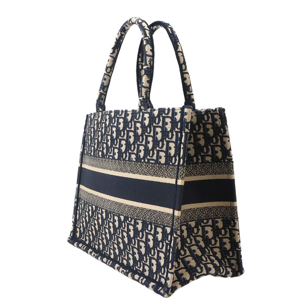 Dior Oblique Book Tote Canvas Navy — view 4