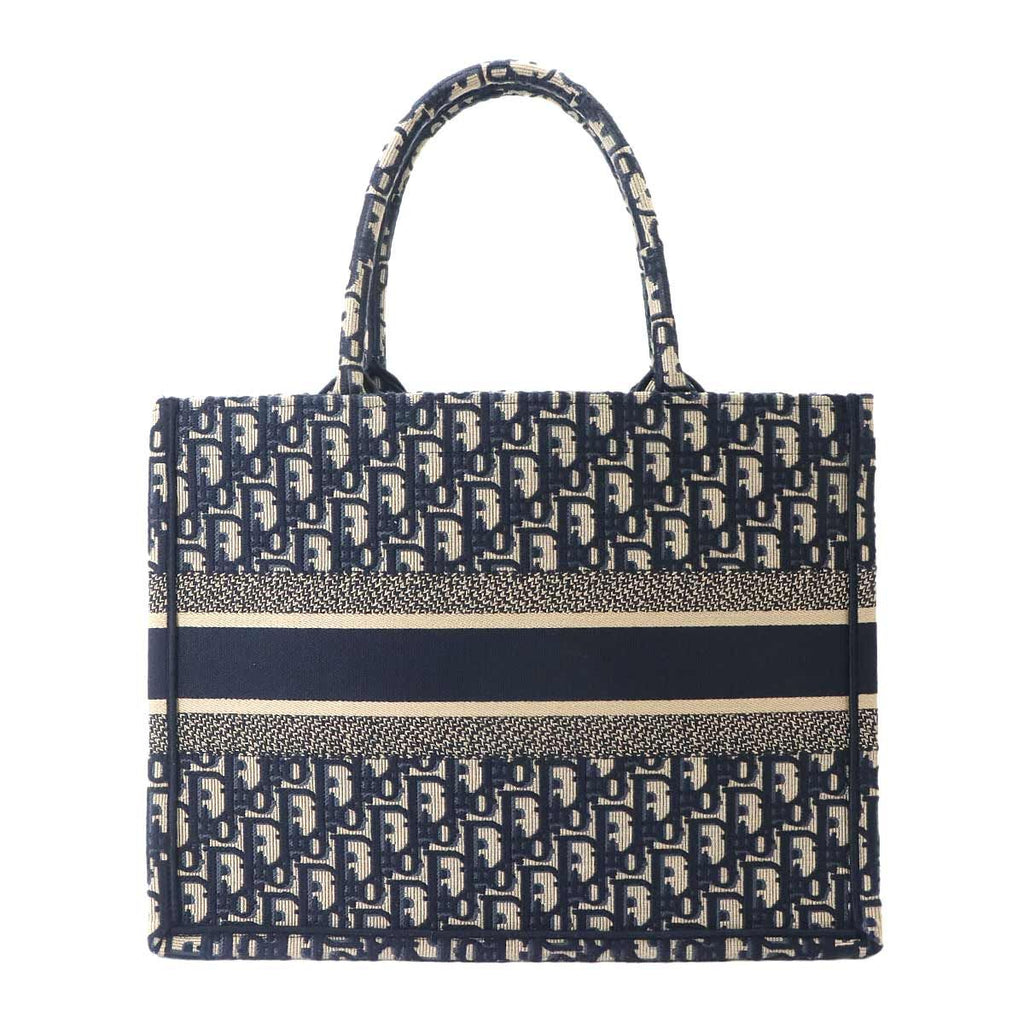 Dior Oblique Book Tote Canvas Navy — view 3