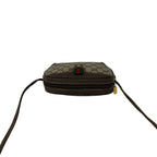 Gucci Vintage Sherry Line GG Logo Leather Mini Shoulder Bag Brown — view 4