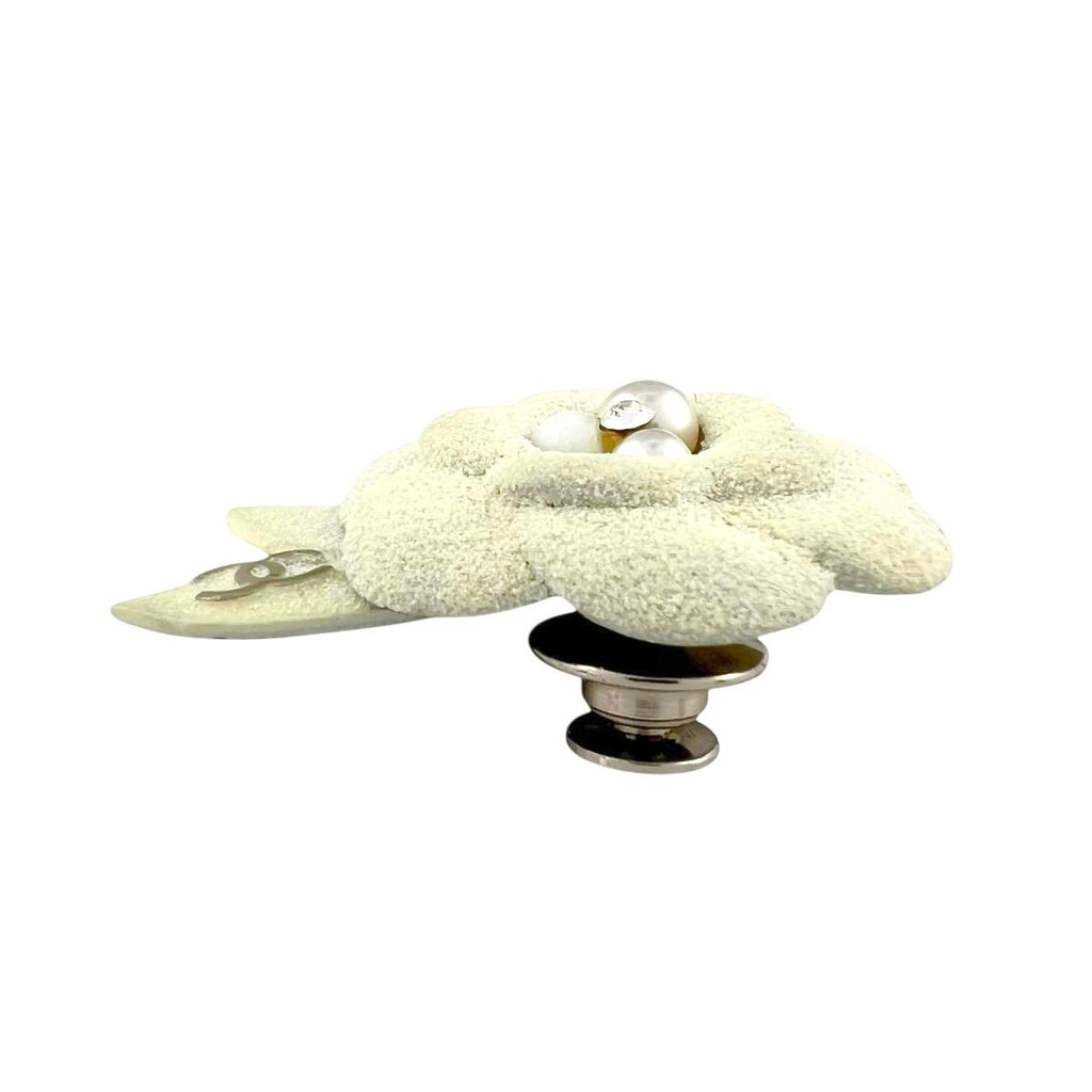 Chanel White Brooch — view 4