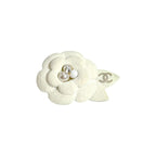 Chanel White Brooch — view 2