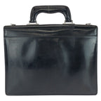Gucci Vintage Black Silver Leather Business Briefcase — view 2