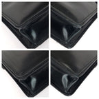Gucci Vintage Black Silver Leather Business Briefcase — view 3