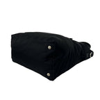 Prada Nylon Saffiano Leather Tote Shoulder Bag Black — view 8