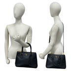 Prada Saffiano Leather 2-Way Shoulder Bag Black — view 2