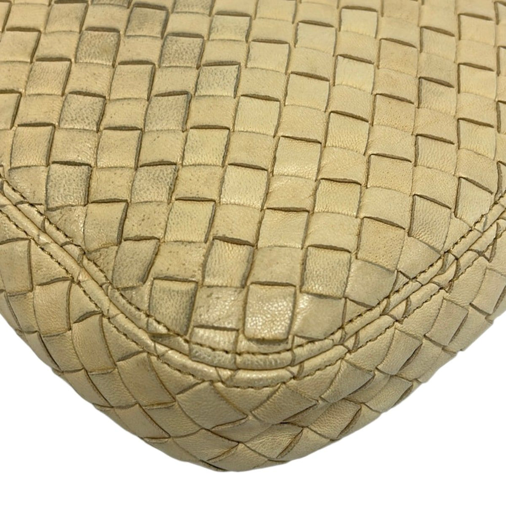 Bottega Veneta Shoulder Bag Intrecciato Beige Leather — view 6
