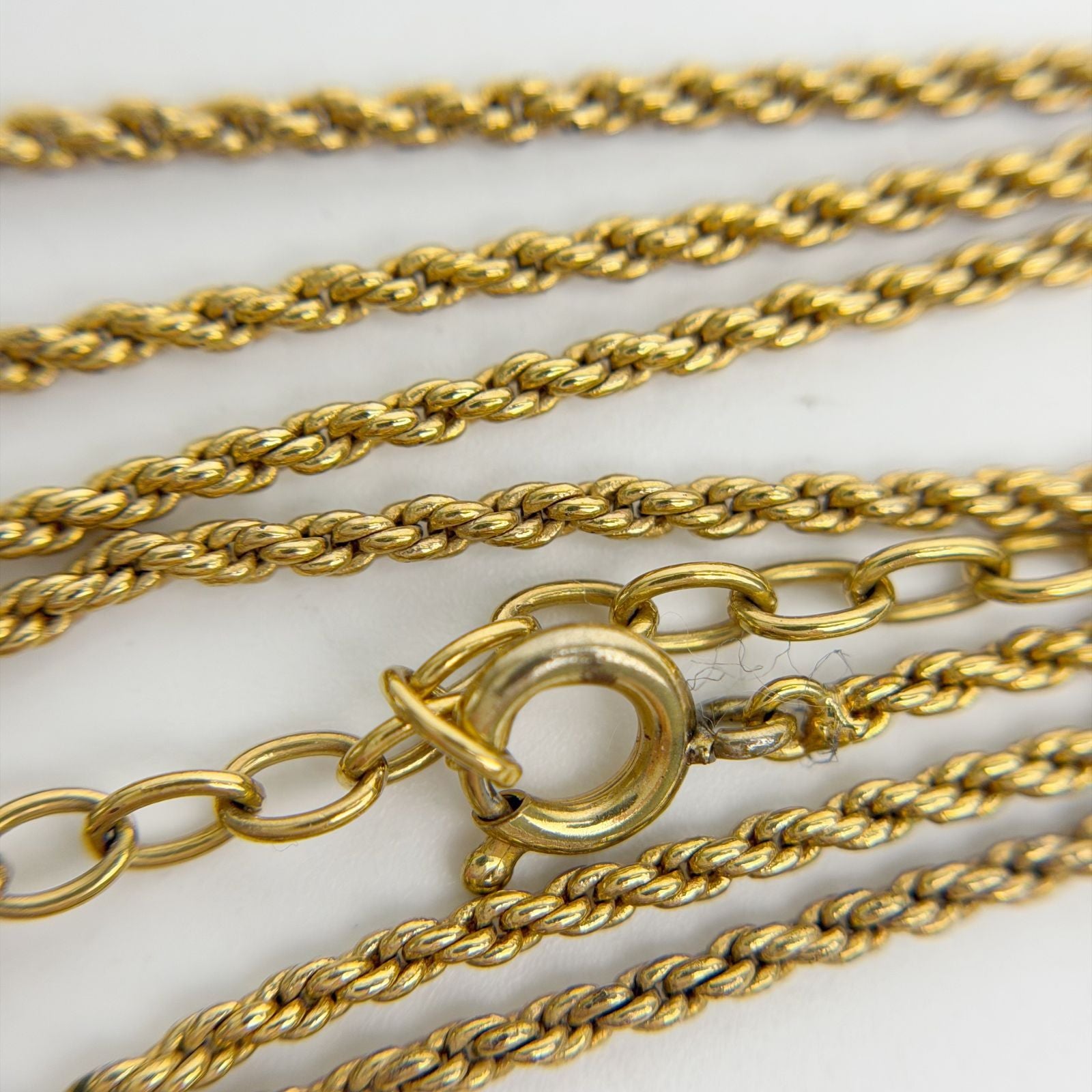 Dior Ribbon CD Logo Necklace Plated Gold Vintage — view 7