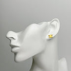 Celine Maillon Triomphe Earrings Plated Gold Vintage — view 2