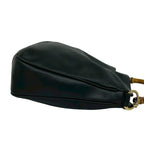 Gucci Vintage Bamboo Leather 2-Way Shoulder Bag Black — view 6