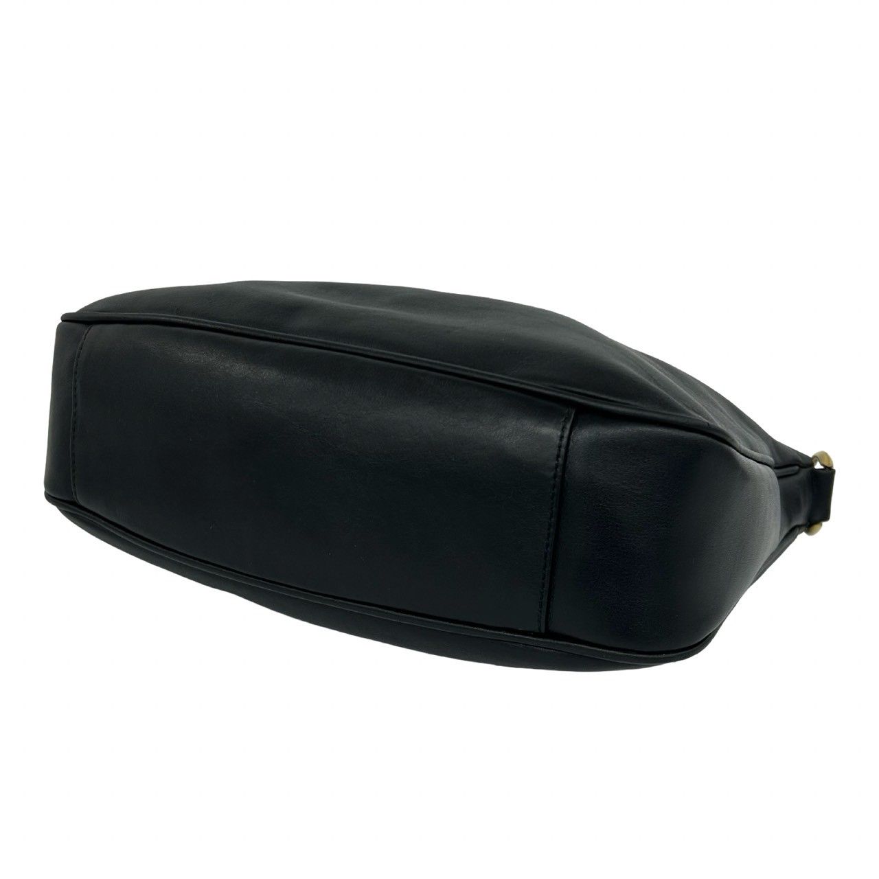 Gucci Vintage Bamboo Leather 2-Way Shoulder Bag Black — view 8