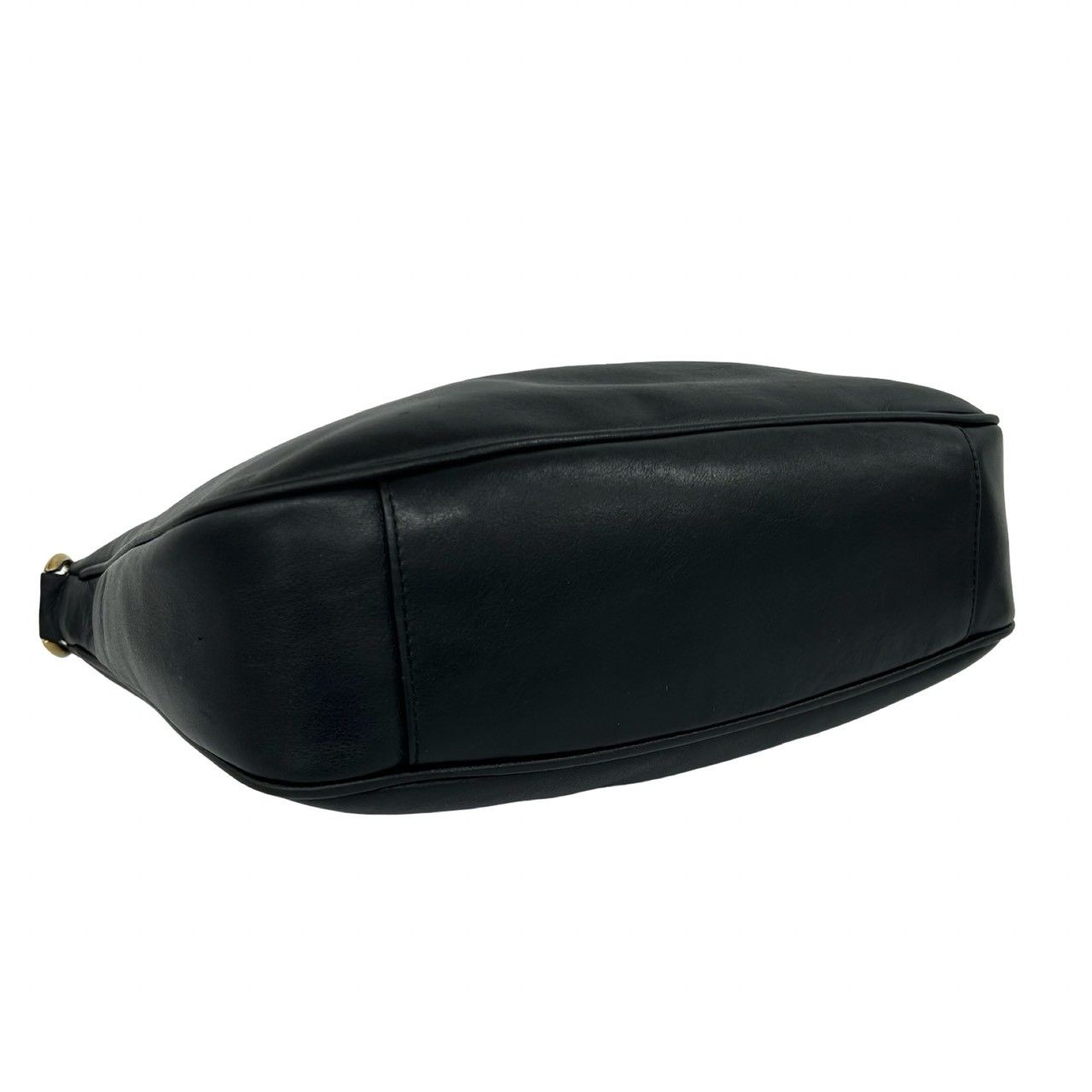 Gucci Vintage Bamboo Leather 2-Way Shoulder Bag Black — view 7
