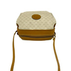 Gucci Vintage Micro GG Logo Leather Shoulder Bag Pochette Ivory Brown — view 4