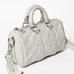 Louis Vuitton Keepall Bandouliere 25 Taurillon Monogram Mineral Gray — view 3