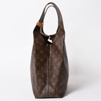 Louis Vuitton Atlantis GM Monogram Canvas Tote Shoulder Bag Brown Gold — view 5