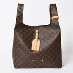 Louis Vuitton Atlantis GM Monogram Canvas Tote Shoulder Bag Brown Gold — view 2