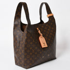 Louis Vuitton Atlantis GM Monogram Canvas Tote Shoulder Bag Brown Gold — view 4