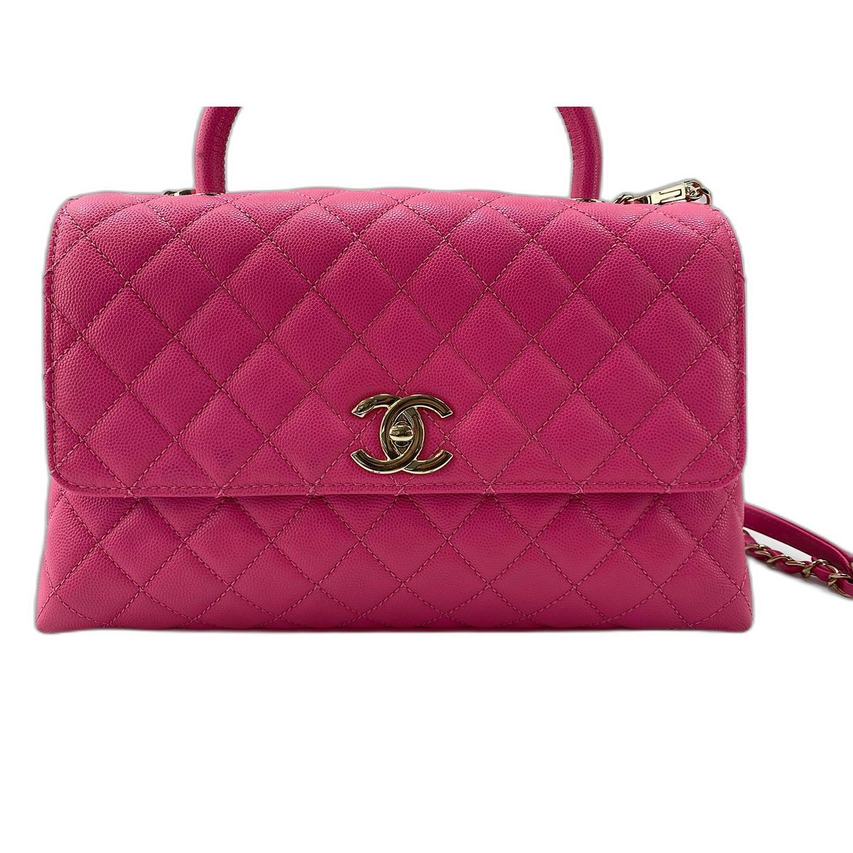 Chanel Handbag Coco Handle Quilted